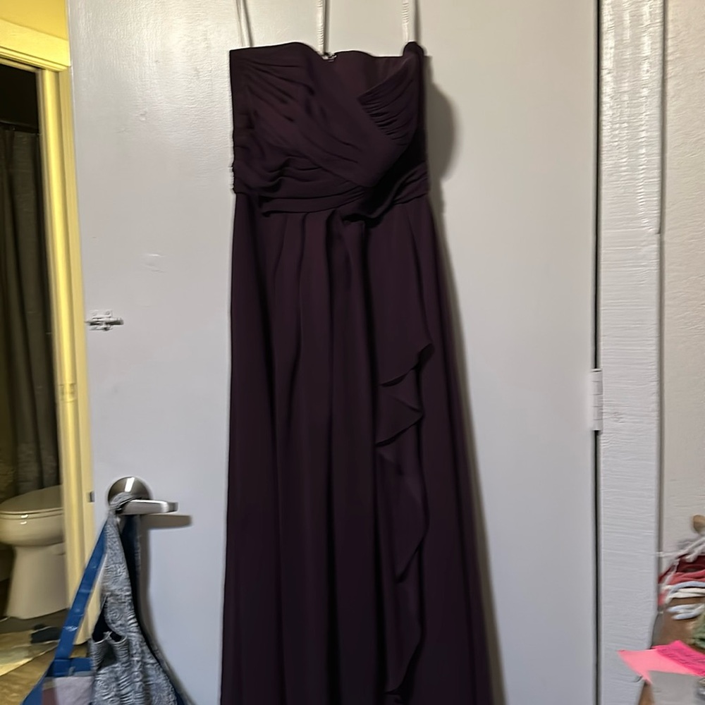 David bridal, strapless wedding dress, size 8